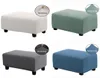 Rec Jacquard Ottoman Stool Cover Elastic fotpall soffa Slipcover Footrest Stol Cover Furniture Protector 2111161114670