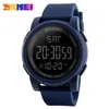 Skmei Business Simple Watch Men Pu Strap Multifunction LED Watches 5BAR Digital Watch Watch Reloj Hombre Shippin252i
