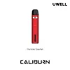 Uwell Caliburn G2 Pod Kit batterie 18W 750mAh avec cartouche 2ml bobine Meshed-H 1,2ohm/0,8ohm réglage progressif du débit d'air