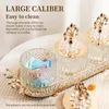 Förvaringsflaskor 4st/set Middle East Glass Box Muslim Ramadan Gift Candy Food Snack Chocolate Jar Tray Home Decoration Ornament