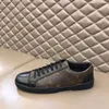 Resort Sneaker Uomo Luxurys Fiori stampati Logo Scarpe da ginnastica Scarpe da ginnastica firmate Runner Trainer Scarpe casual Pelle di vitello a grana nera 02