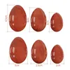 Red Jasper Drilled Yoni Egg Set 100% Natural Gemstone Kegel Exerciser Yoni Wand Jade Eggs Red Stone Massage Balls 231227