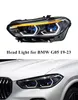 Bilturslampan för BMW X5 G05 LED DAYTIME RUNDLIGHT READLIGHT 2019-2023 Dual Beam Light Lens