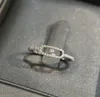 2024 moda marca designer banda anéis bebê mover s925 prata esterlina oco quadrado móvel zircão charme casamento anel de diamante para mulheres jóias festa