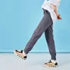 Pantaloni da donna Donne pantaloni della tuta occasionali autunno traspirabile moof traspirato in cotone cotone lungo la caviglia per i pantaloni sportivi in ​​vita elastica femminile