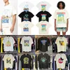 トップクラフトマンシップRhude Mens T Shirts Summer Fashion Designer Tshirts Street Casuare Sems Sleeve Style Tee Cotton Printing Shirt 23SSS A124 VHDH 6L0U