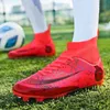 Mens Society Football Boot Original Soccer Shoes Long Spikes Antiskid Children Training Cleats Court 231228