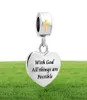 925 Sterling Silver Dangle Charm New Bible Cross Angel Jesus God Pärla Fit Charms Armband DIY smycken Tillbehör1687098