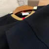 新しいブランドデザイナーハイエンドLTALIAN MENSクラシックパッチワークレター刺繍カジュアルファッションレディースラウンドネックプルオーバーパーカー格子縞のボトム