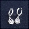 Dangle lustre cubique zircone boucles d'oreilles larme goutte diamant boucles d'oreilles femmes bijoux de mode volonté et cadeau de sable Dr Dhgarden Dht8L