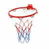 Canestro da basket da 25/32 cm fissato al muro Accessorio per allenamento professionale da basket Durevole Cerchio a sfera cava in metallo resistente allo strappo 231227