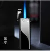 New Windproof lighters jet flame portable camping butane torch lighter perforated mini metal cigarette lighter gadgets for men