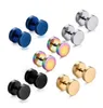 Colorful Stainless Steel Barbell Ear Stud Body Dumbbell Earrings Body Piercing Jewellery For Men and Women6188916