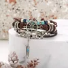 Link braccialetti europei e americani personalizzati semplici turchesi multi strato braccialette creativo retrò uomo gioielli all'ingrosso