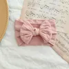 Hair Accessories 1PC Born Baby Headband For Girls Elastic Knit Children Turban Bows Soft Nylon Kids Headwear