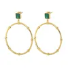 Earrings For Women Big Circle Gold Color Stainless Steel Hoop Earrings Female Engagement Fashion Jewelry Whole Gifts Christmas267E