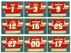 Vintage CCM Atlanta Hockey Jersey Flames 1 Jim Craig 3 Pat Quinn 9 Jean Ponovost 12 Tom Lysiak 16 Guy Chouinard 25 Willi Plett 27 Eric Vaila