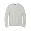 Дизайнерские свитера Ralph Polo Sweater Mens Mens Twist вязаная хлопковая пони. Пуловая женщина повседневная перемычка.