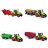 Véhicule d'ingénierie agricole à inertie pour enfants, jouets de ferme, voiture superposée, camion de riz, cadeau de Construction pour garçons, anniversaire 231228