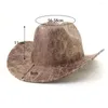 Casquettes de baseball Chapeaux de cowboy occidentaux pour hommes et femmes Fedora Gambler Hat Style Outback