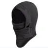 Bandanas Thermal Fleece Balaclava Hat Hooded Neck Warmer Cycling Face Mask Outdoor Winter Sport för män Masked Cap