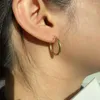 Pendientes de sementales 925 Femenina de plata esterlina Rope exagerada Industria personalizada y versátiles de metal pesado