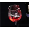 Verres à vin Nouveau design Goblet Whisky Verre Dîner Décorer Cristal à la main pour la fête Intégré Shark Wine Drop Livraison Maison Jardin Dhhnk