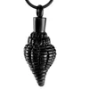 Anhänger Halskette KSJ9528 Conch Design Memorial Urnen Halskette mit Schraubenhalte Asche Keepsake Schmuck Edelstahl Einäscherung