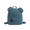 Torby szkolne Dzieci Pluszowe plecak Śliczne niedźwiedzie ucha przedszkola torba zimowa ciepłe polarowe plecak na zewnątrz podróż dla chłopców dziewczęta