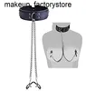 Massage Eather Slave Kraag Tepelklemmen Ketting Volwassen Spelletjes Speeltjes Voor Vrouwen Koppels Bdsm Bondage Gags Snuiten Accessorie4030609