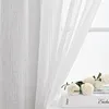 Curtain 1 Sheet Chic Window Tulle 4 Sizes Gauze Washable Delicate Decorative Living Room
