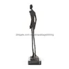 Другие художественные и ремесленные статуя статуя, бронза от Cometti реплика абстрактный скелет Scpture Vintage Collection Art Home Decor 210329 DHBRG