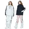 Skiganzug Sets für Männer und Frauen Schneekleidung Pullover Snowboarde Kleidung Winter Außenkostüm Jacken Hosen Unsex 231227