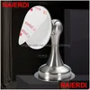 Door Catches & Closers Door Catches Closers Naieridi Non-Punch Sticker Stop Water-Proof Stainless Steel Magnetic Stopper Furniture Har Dhdtx