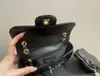 Мини -cf сумки дизайнер женщин мешок мешок металлический текстура зеркало кожаная сумка для плеча мини -лох лакка кожаная сумка поперечного кула