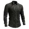 Camisas casuais masculinas LOGO LOGO CHIRTSSHORT BUTTON BOTOL Down Down Flor Flor Formal Camisa Mens de Leopardo Impressão