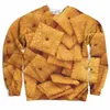 Sweat-shirt à capuche pour hommes, taille réelle américaine, CHEEZ-ITS, imprimé par Sublimation, chaud et confortable