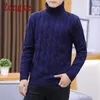 Witte Coltrui Mannen Kleding Winter Trui Mannen Jassen Effen Gestreepte Trui Heren Coltrui M-2XL Arrivals 231228