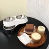 Модные бренды Миски для домашних животных для собак и кошек Кормушка для мелких животных Высококачественная пластиковая миска из нержавеющей стали с двойным материалом для домашних животных