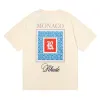 Spring Summer Rhude t Shirt Man Shirts Women Tees Skateboard Oversize Men Short Sleeve T-shirt Brand Mens