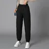 Women's Pants Baggy Thicken Down Cotton Winter Warm Wide Leg Pantalones Casual High Waist Snow Sweatpants Big Size Pantalon