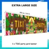 Decorazioni per feste tiki estate tropicali hawaiane luau forniture aloha sospesa da cortile banner prato decoro murale per esterni 231227