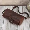 Torby na ramię szalona skóra konia retro crossbody mała moda trend torba cylinder chestblieberyeyes