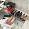 Designer Sandals Luxury Brand Slingback Pumps Fashionable Women Belt Buckle Ankle Strap Party Shoes Made Black Mesh Crystal Sparkling Pattern