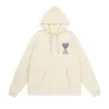 Ami Han China-chic Big Love Loose Towel Embroidery Couple Commuting Casual Hooded 320g Chinese Cotton Sweater