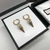 Boucles d'oreilles de crème glacée de créateur de luxe Aretes orecchini pour femmes amateurs de fête cadeau bijoux 238d