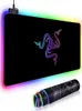 كبيرة RGB الماوس وسادة XXL ألعاب Mousepad LED Mause Pad Pad Gamer Copy Razer Mouse Carpet Big Keyboard Mouse Mouse مع هدية إضاءة خلفية 2810188