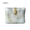 Trendy Tassen Mode Dames Handtassen Grijs Elegant Acryl Luxe Feest Schoolfeest Avondtasje Vrouw Casual Schattig Doos Clutch Portemonnee 231227