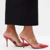 Top qualité 10,5 cm de haut bouts pointus talons mode chaussures de soirée à talons aiguilles sans lacet pompes à bout en forme de coeurs femmes de luxe designers chaussures d'usine avec boîte