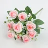 装飾的な花30cm人工花Rose Wedding Outdoor HoldingBouquet Home Decoration Props Handicrafts